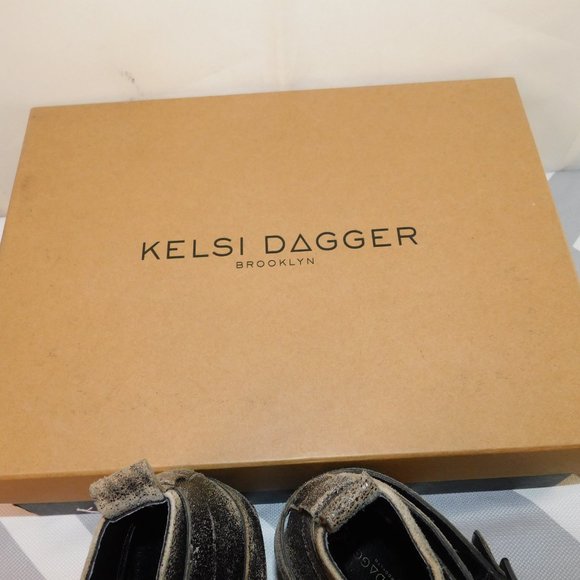 Kelsi Dagger Brooklyn Distressed Leather Ankle Boots Size 9M - Picture 3 of 15